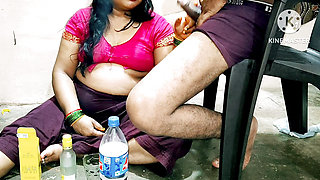 Indian Desi Neighbor Bhabhi with visky Party and Ass Fucking Hindi Audio