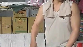 Modelmedia Asia - Newlywed Wife Cheats on Her Husband in the Toilet with the Gruff Owner of a Vegetable Stall