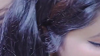 Desi Indian Big Boobs Horny MILF Step Mom Gangbang by Her Step Sons and Full Facial Cumshot on Her Face ( Hindi Audio )