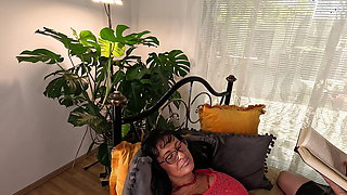 Lesbian Grannies Secret Relaxing and Masturbation at Home