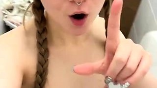Bambi_Lu masturbating in public toilet