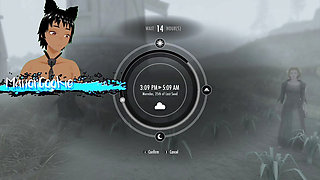 Skyrim B and L sex mod Having sex on a farm out in the field