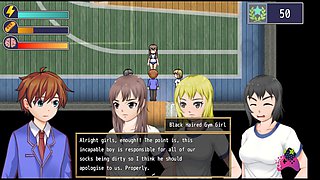 Dominant female at Femdom University makes her footslave obediently lick muddy socks