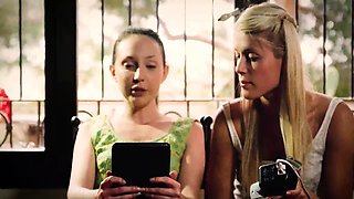 Blonde Lesbians Sweet Cat and Nataly Von Seduce with