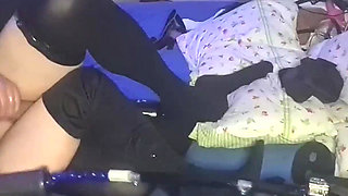 When One Cock Is Not Enough so Horny Stepmom Use a Fucking Machine to Fuck Her Vagina with a Huge Dildo