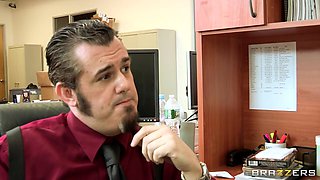Office Snatch With Johnny Sins, Mellanie Monroe - Brazzers