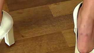 Skye Blue - White Panty Teasing