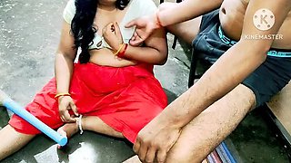 Desi Maid Fucked Hard by Horny Owner Home Alone - Big Ass Indian Aunty Doggy Style & Cumshot