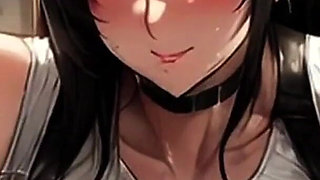 Big Titty Tifa the Milk Maid Serves up Tall Glasses to the Men & Women of Midgar