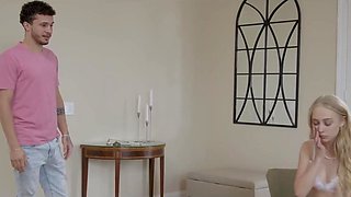 A hot slutty stepsister has her pretty pussy banged deep