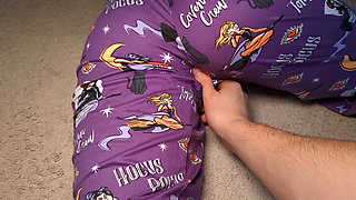 Girl in pajamas gets fucked on Halloween night