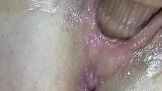 Far Spread and Pumped Pussy Worked with Dildos Glasses and Billiard Ball Part2