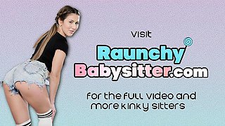 Blonde Babysitter Cockriding in 3Some
