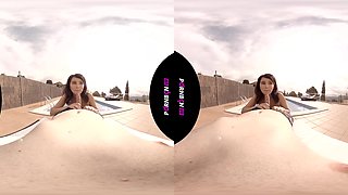 The Neighbor In The Pool - Shaved Hardcore Footjob