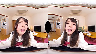 Showing Off Her Panties And Tits In Her Schoolgirl Uniform Part 3; Cute Japanese Schoolgirl Jav Vr Hardcore Pov