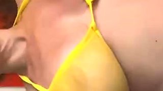 Heidi Lee Bocanegra Yellow Bikini Nude Haul Tease Video