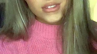 Blonde tight pussy babe solo toy fun in glamour masturbation