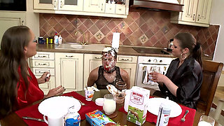 Submissive Slave Covered in Messy Delight