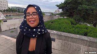 A Pretty Hijab Arab Girl Gets Banged In Anal And In Public By 2 Blacks To Go To Marbella!