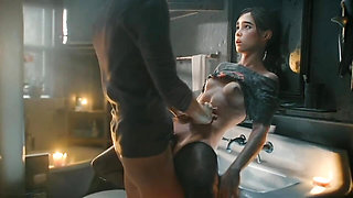 STEPBROTHER FUCK HER STEPSISTER IN BETHROOM