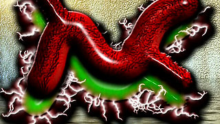 Shibari bondage milf drilling pussy with candles after pissing in the bowl