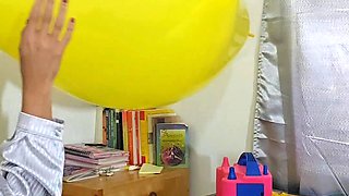 Marianna Tries to Inflate Her Square Balloon Without Bursting It