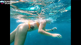 Snorkel Slut in Paradise - Underwater Flash & Naughty Tease