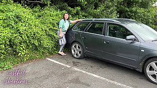 Car Park Public Pee Desperation - Omorashi