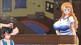 Steamy adventure with Nami's hot tightness and Makino's big tits by Loveskysan69real