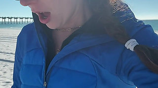 Walking on the Beach Calls for a Quick Orgasm!