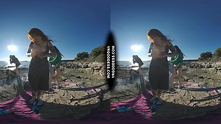 Cheri Josie Poppy Early Spring Nude Beach On A Cold Vacation Day