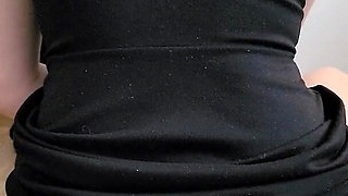 Leashed Sissy Drinks Mistress Piss Like the Thirsty Slave She Is