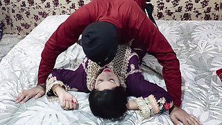 Indian Desi Sexy Bride With Her Husband On Wedding Night