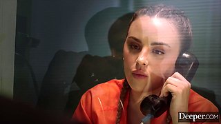 Brunette Anna Claire Clouds in Wild BBC Deep Passion Heat