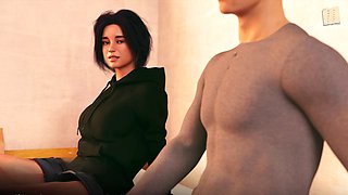 Steamy pc gameplay with an erotic tale featuring a curvy big-ass babe