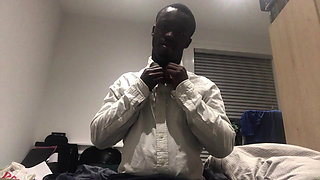 Businessman Undresses