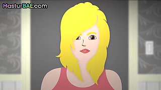 Bigtitted blonde pussytoying herself