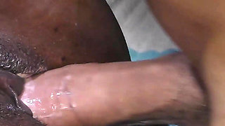 Black Pussy Dripping Cum After a Good Fuck
