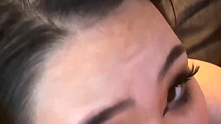 Asian Teen Gives Amazing Blowjob and Gets Huge Facial Cumshot