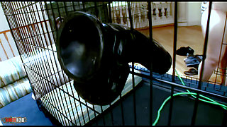 Mr Marcus: Kiara Marie Chubby Blonde Big Tits Fucked by Big Black Cock Mr Marcus in Cage Cumshot