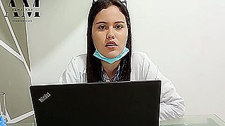 My Doctor Swallows All My Cock In Her Office