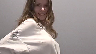 So lovely girl loves to tease you!