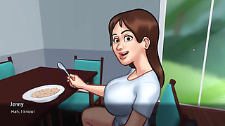 new step mom and step son  make amazing seen in summertime saga part 9
