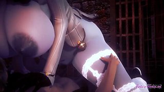 Lady Dimitrescu Footjob & Hardcore BDSM Fuck - Resident Evil Hentai Anime Porn