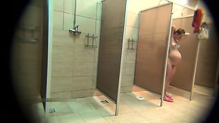 Kinky voyeur captures curvy amateur ladies in the shower