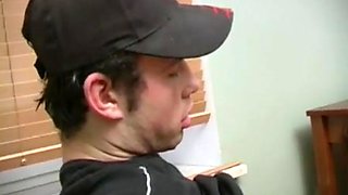 Mature lady in red peignoir Olga is seducing teen guy for hardcore fuck