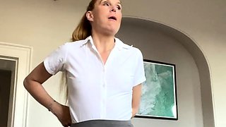 Blonde emo amateur solo masturbation