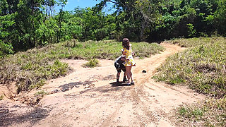Couple Goes Camping on Halloween and His Wife Ends up Being Fucked by Monster