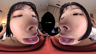 Asian frolic teen VR hot video