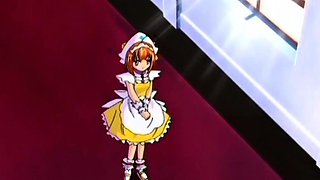 Cock sucking anime maid